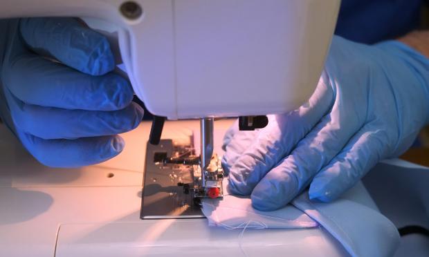making gloves and masks