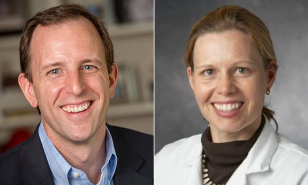 Dr Stephen Russell and Dr Maja Artandi